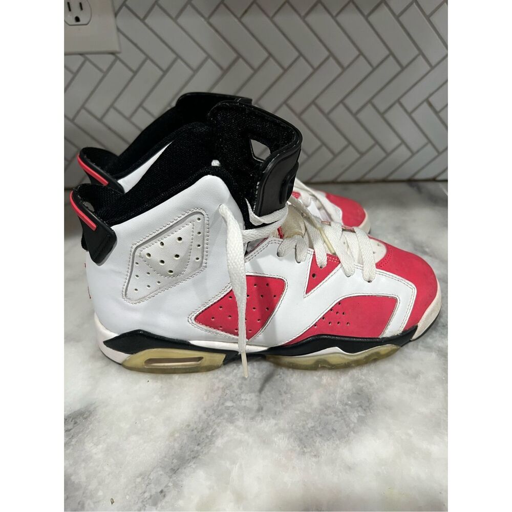 Air Jordan 6 Retro GS Varsity Red 2009 384665-161 Sz 5.5Y / Women’s 7